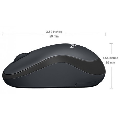 Logitech | Mouse | M220 SILENT | Wireless | USB | Charcoal - 4